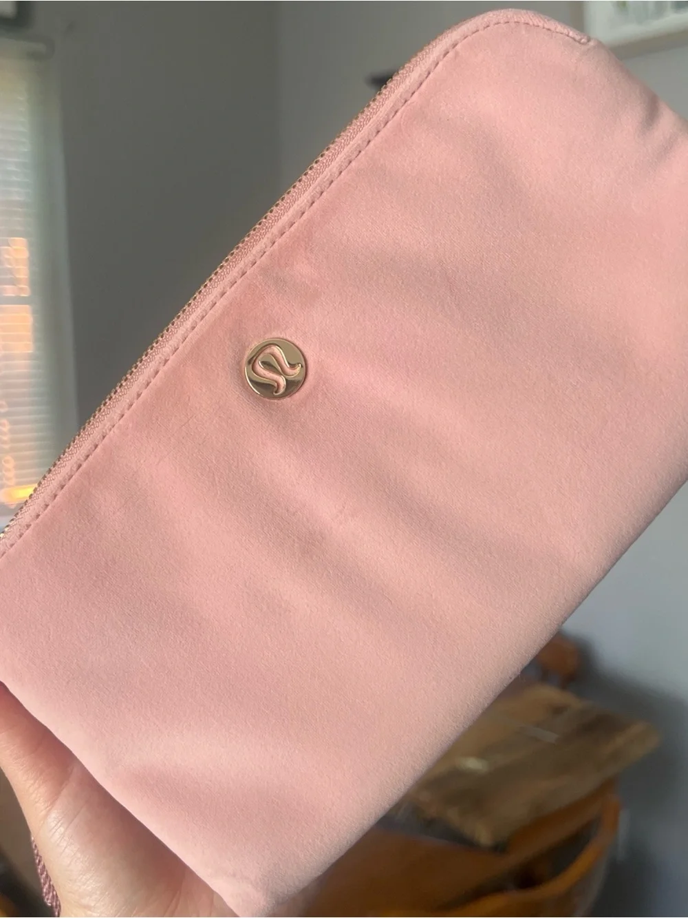 Lululemon Pink Zip Pouch Wristlet